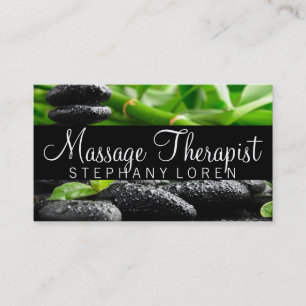 Thérapeute de massage, Clinique, Carte de visite