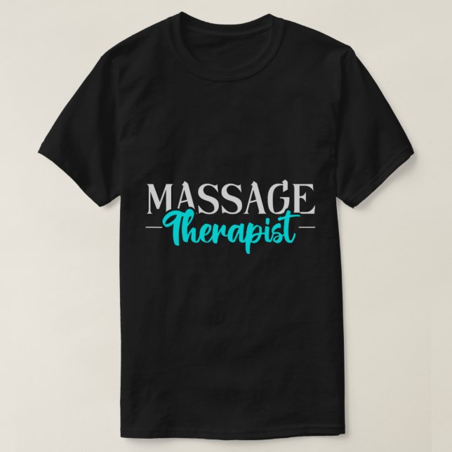 Thérapeute de massage T-shirt (Design devant)