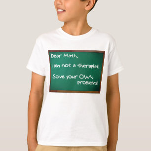 Thérapeute des problèmes de maths T-shirt drôle