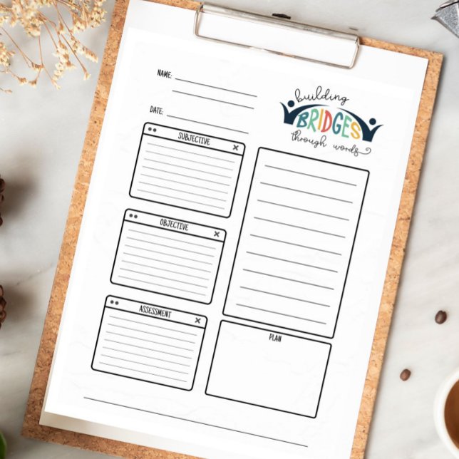 Thérapie vocale SLP SOAP Tear away Bloc-notes (Créateur téléchargé)