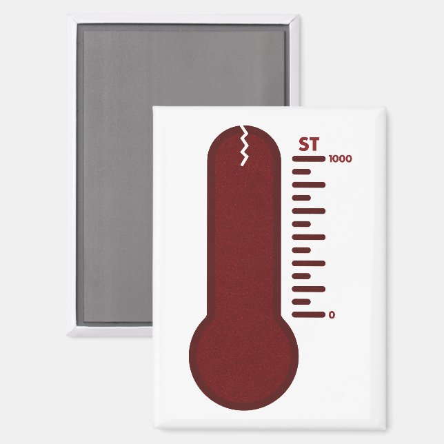 Thermomètre de Stress Aimant (Recto/Verso)