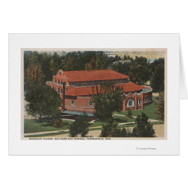 Thermopolis, WY - Vue de la plongée de Washakie (Devant horizontal)