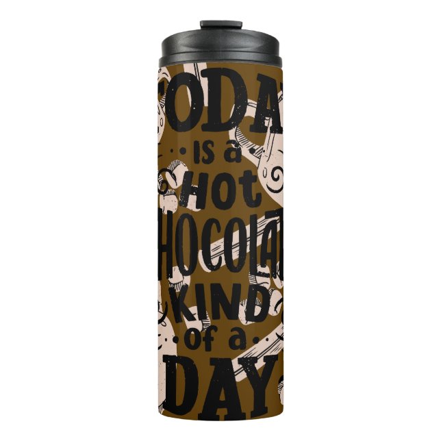 Thermos Mug Chocolat Chaud pour une Journée Cozy (Devant)