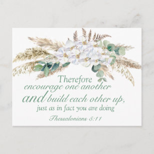 Thessalonique Bible Verse Motivation Carte Postale