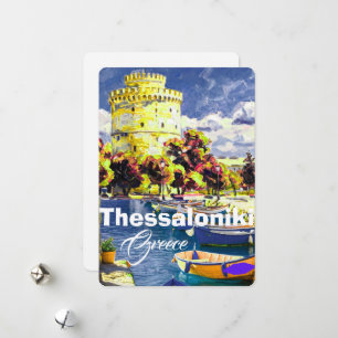 Thessalonique Grèce Carte postale de voyage Thessa