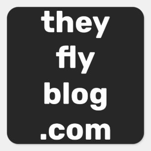 theyflyblog.com carré autocollant