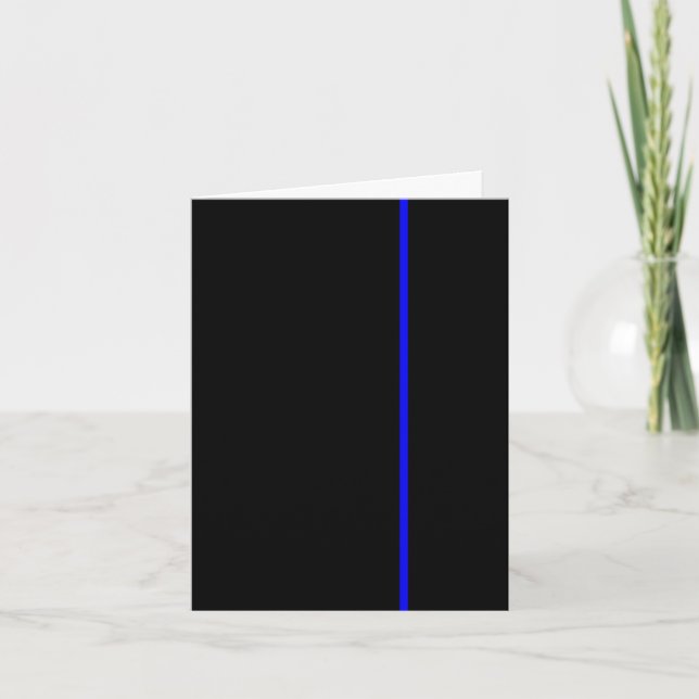 Thin blue line invitation (Devant)