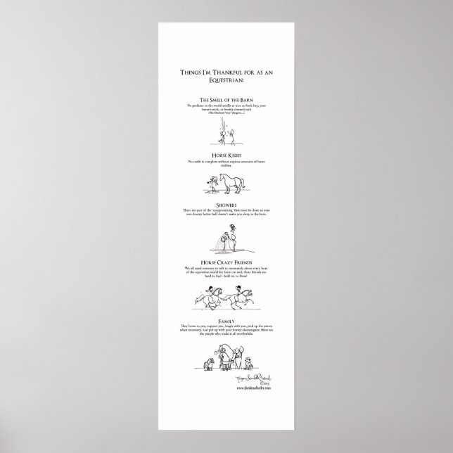 Things I'm Thankful for as an Equestrian Poster (Devant)