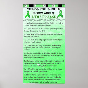 Things You Should Know about Lyme Disease Poster