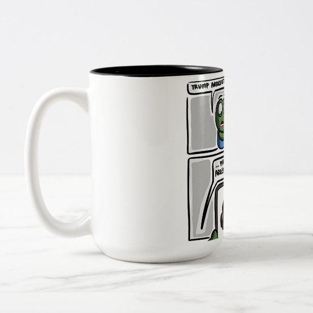 This funny comic-style meme design Mug (Gauche)