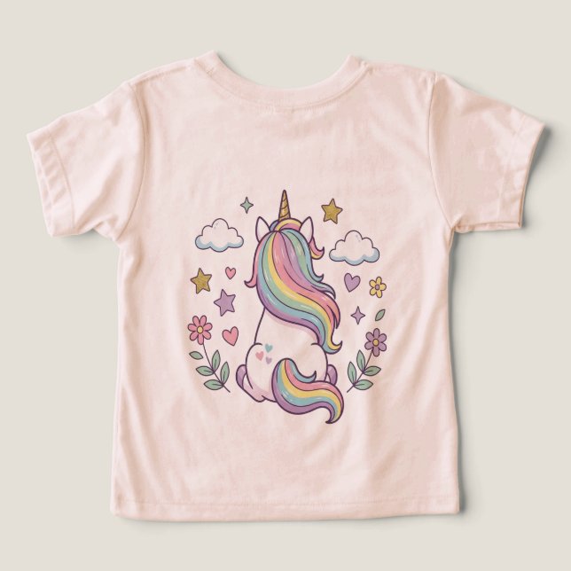 This is a T-shirt with a cute unicorn. (Design Verso)