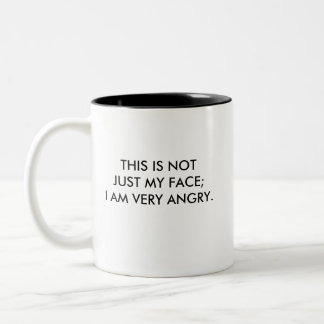 This is not just my face mug