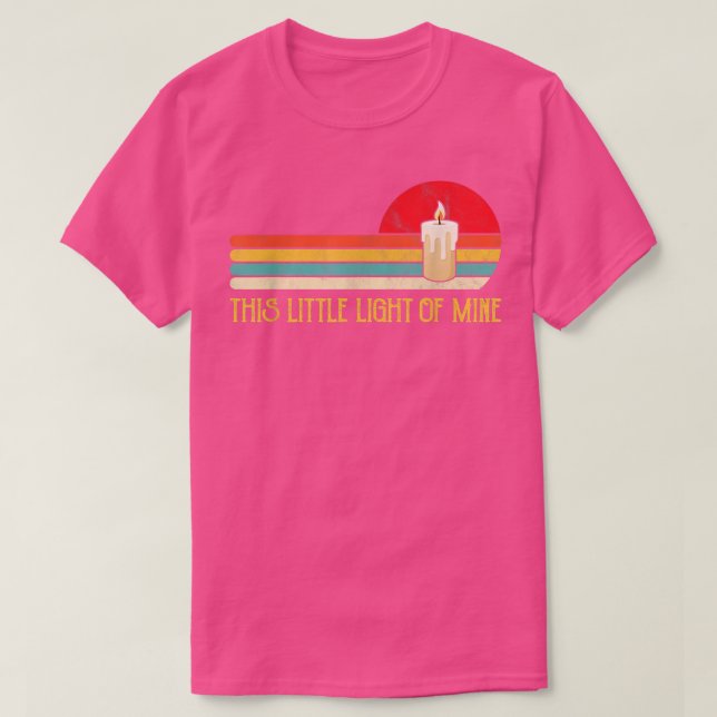 This Little Light OfMine Tshirt Candle Gift Faith  (Design devant)