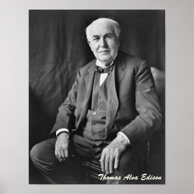 Thomas Alva Edison Poster (Devant)