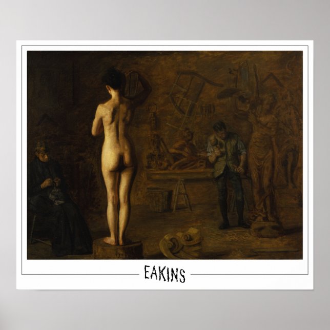 Thomas Eakins Affiche d'art Zedign #1 (Devant)
