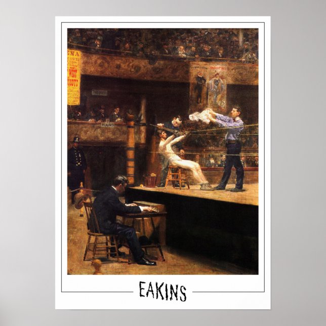 Thomas Eakins Affiche d'art Zedign #350 (Devant)