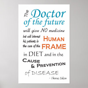 Thomas Edison Doctor of Future Poster
