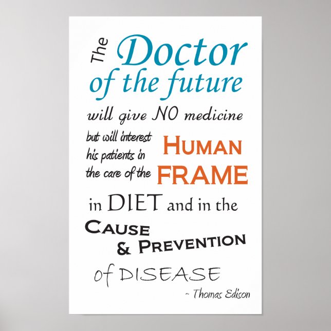 Thomas Edison Doctor of Future Poster (Devant)