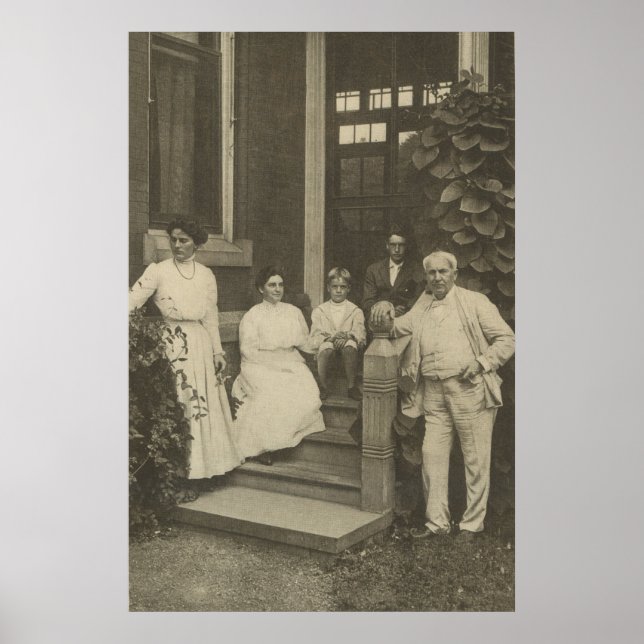 Thomas Edison et Family Poster (Devant)