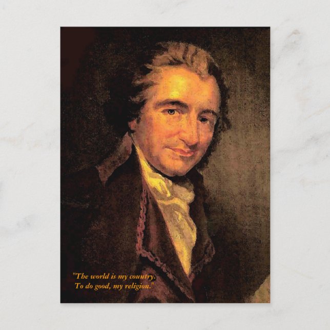 Thomas Paine - Carte postale (Devant)