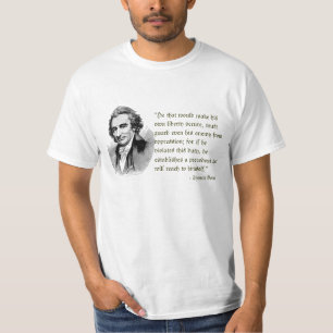 Thomas Paine sur le T-shirt de liberté