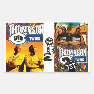 THOMPSON SPIN TWINS Autocollants rectangulaires