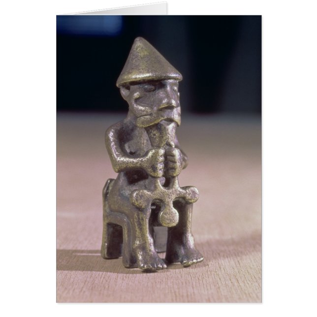 Thor avec un marteau, statuette trouvée en Islande (Devant)