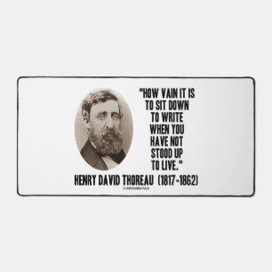 Thoreau Comme c'est vain de s'asseoir pour écrire