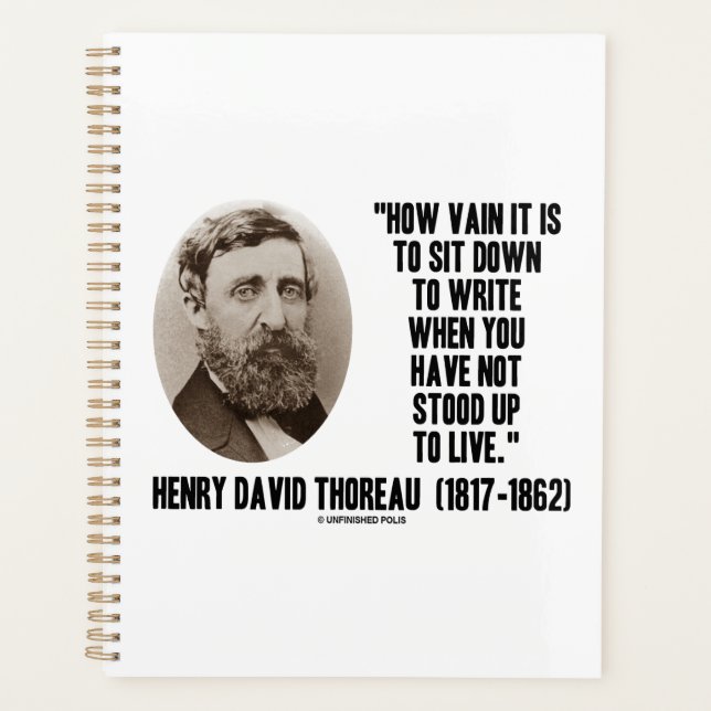 Thoreau Comment Vain S'Asseoir Pour Écrire Ne S'Es (Devant)