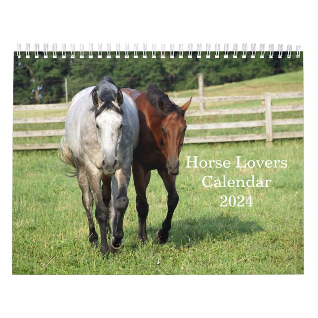 Thoroughbred Horse Lovers 12 mois Calendrier (Protection)