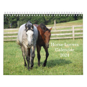 Thoroughbred Horse Lovers 12 mois Calendrier