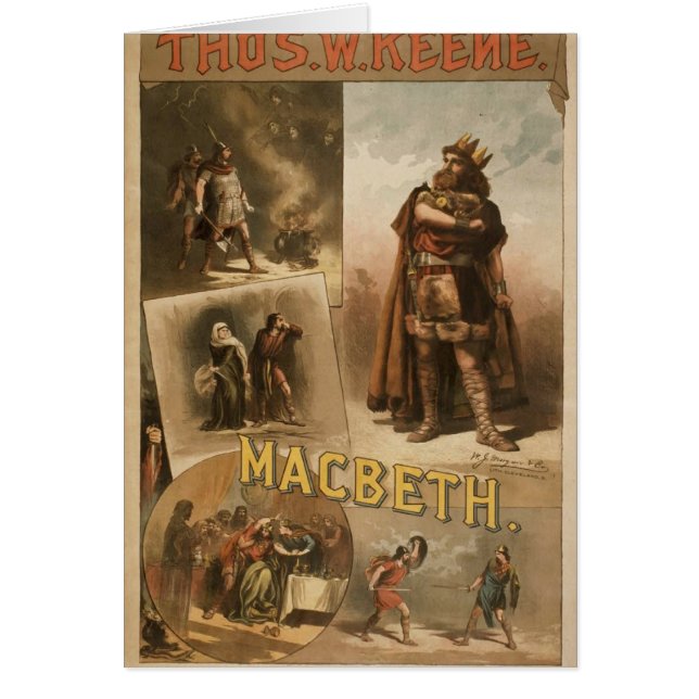 Thos. W. Keene, rétro théâtre de "Macbeth" (Devant)