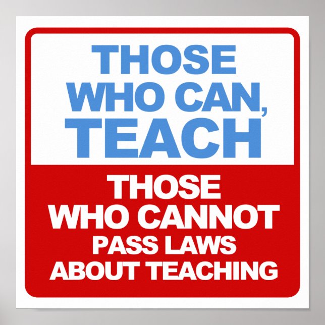 Those who can, Teach posters (Devant)