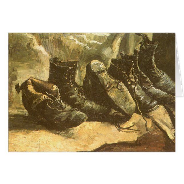 Three Pairs of Shoes by Vincent van Gogh (Devant horizontal)