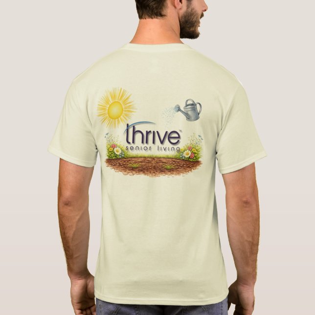 Thrive est un TShirt en fleurs (Dos)