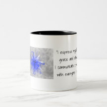 Throat Chakra Tasse à café avec affirmations