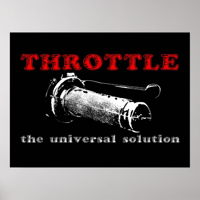 Thrott Solution Dirt Bike Motocross Poster (Devant)