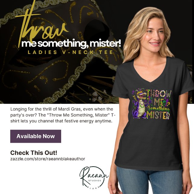 "Throw Me Something, Mister" T-Shirt de Mardi Gras (Créateur téléchargé)