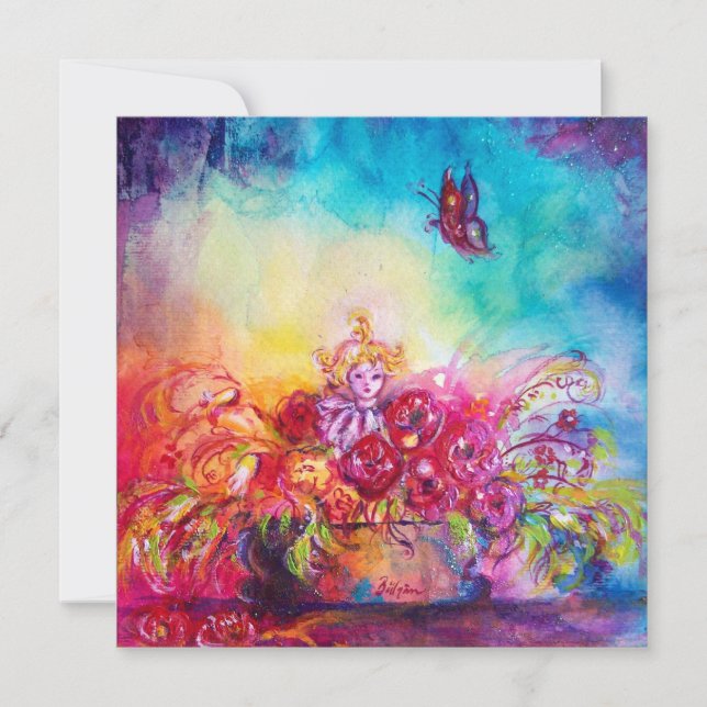 THUMBELINA, PANIER À FLEURS ET BOUTEILLE (Devant)