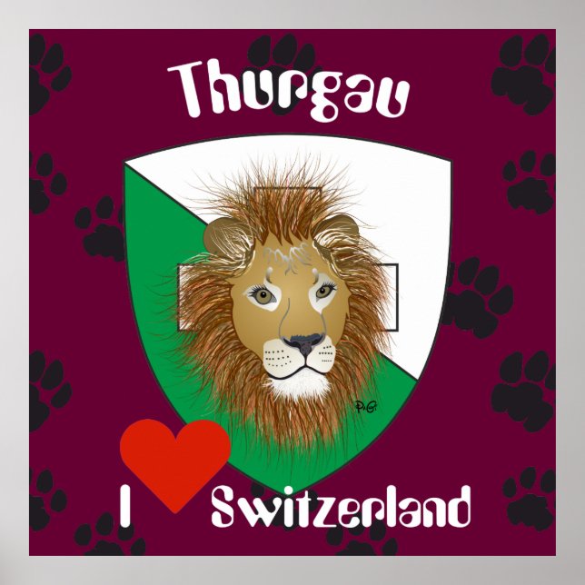 Thurgau Schweiz Suisse Poster (Devant)