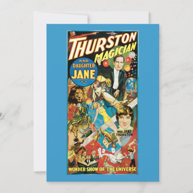 Thurston & Fille Jane Magicien Publicité (Devant)