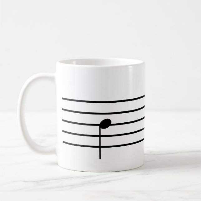 Ti Music Note Tea Mug (Gauche)
