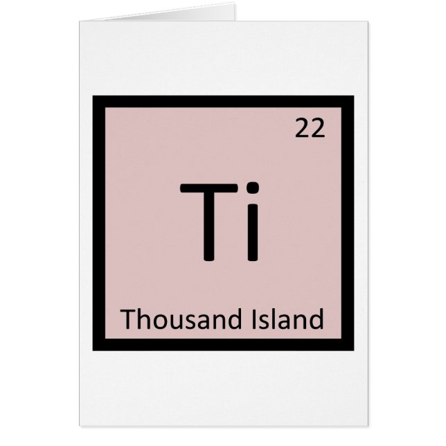 Ti - Tableau périodique de chimie Thousand Island (Devant)