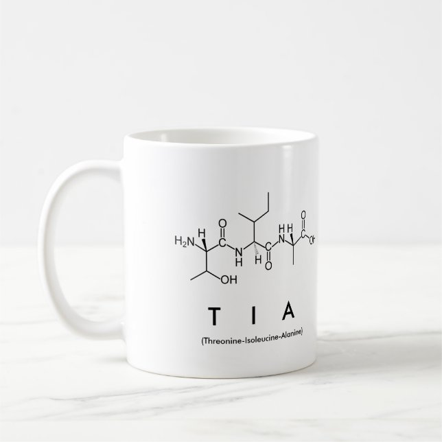 Tia peptide nom mug (Gauche)