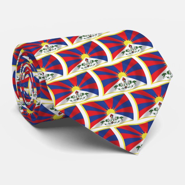 Tibet Drapeau Cravate (Roulé)