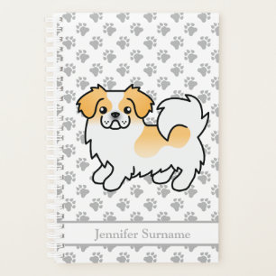 Tibétain Spaniel couleur fauve parti et Texte Chie