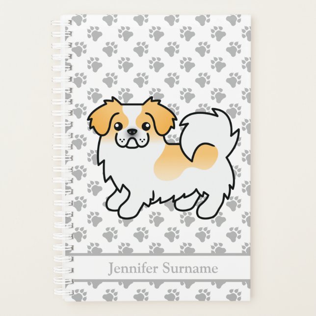 Tibétain Spaniel couleur fauve parti et Texte Chie (Devant)