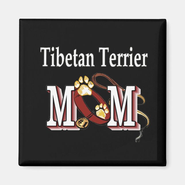 tibétain terrier maman Magnet (Devant)