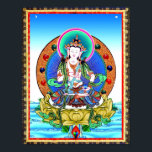 Tibetan Thangka Vajrasattva Mandala Poster Print<br><div class="desc">Tibetan Thangka Vajrasattva Mandala Poster Print</div>
