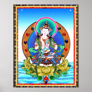 Tibetan Thangka Vajrasattva Mandala Poster Print